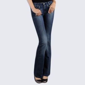 DIESEL LOUVELY DARK WASH JEANS - RARE CRINKLE LOOK